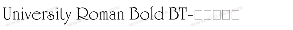 University Roman Bold BT字体转换